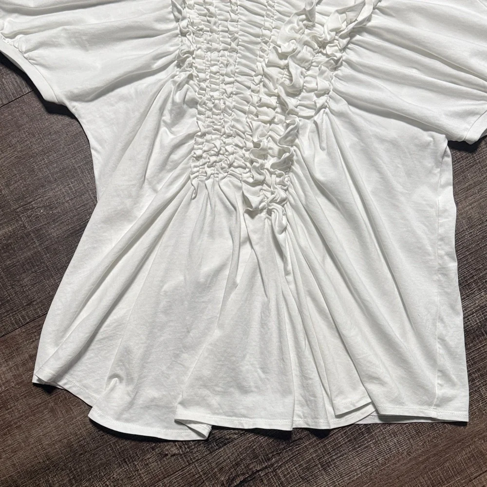 Simone Rocha White Ruched Top - Picture 5 of 14